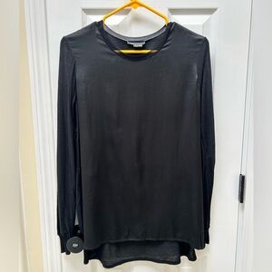 Vince Black Long Sleeve Women's Tunic